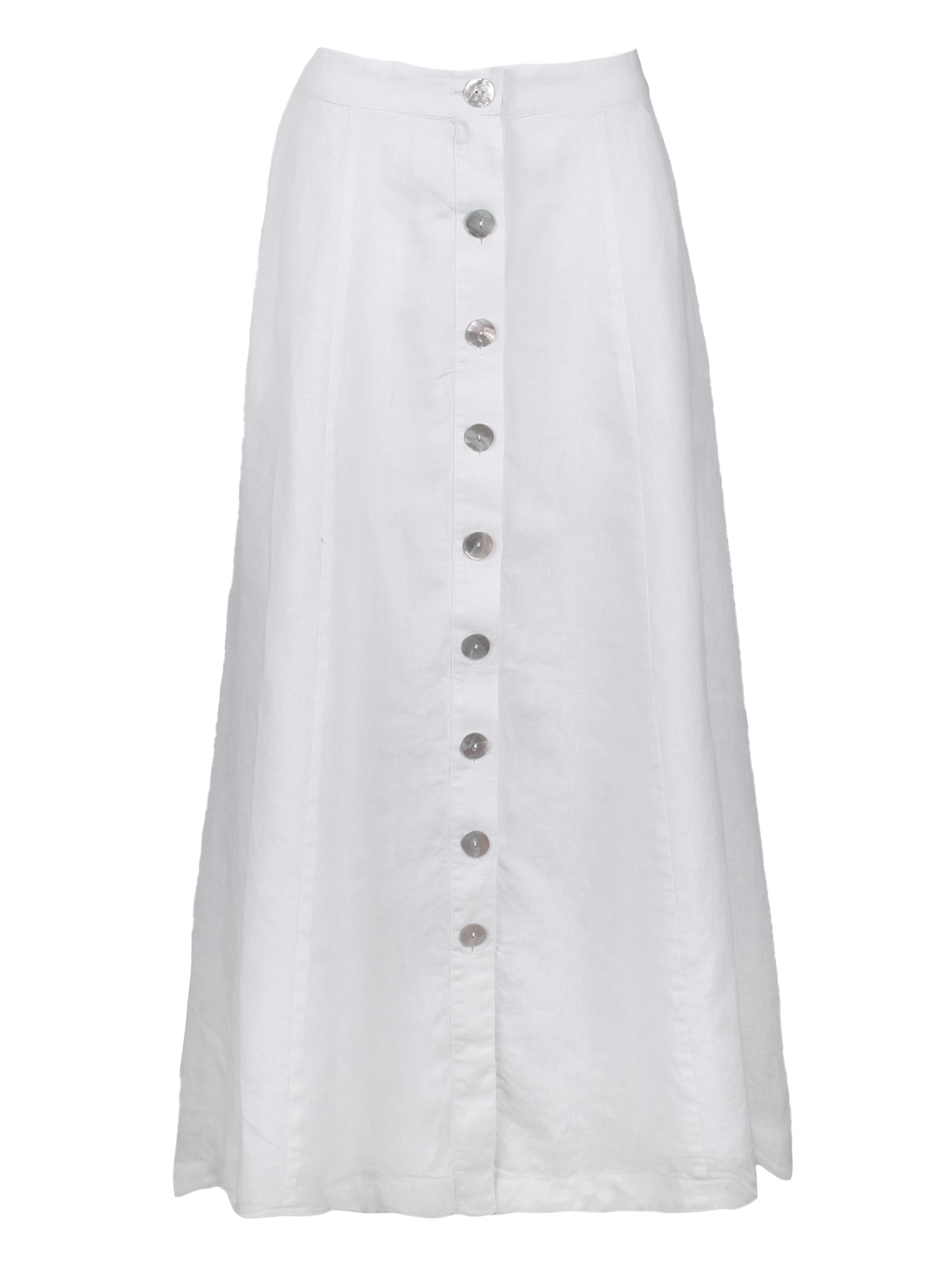 Women s White Linen Maxi Skirt Finley Shirts