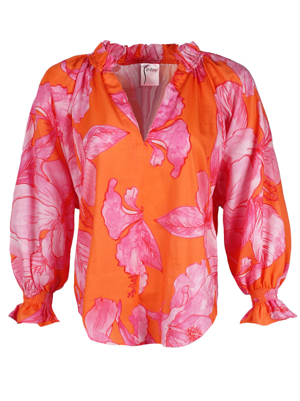 Candace Top Royal Hawaiian Print