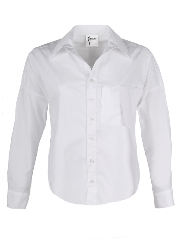 White Shirt Spain Ribbon Collar Button