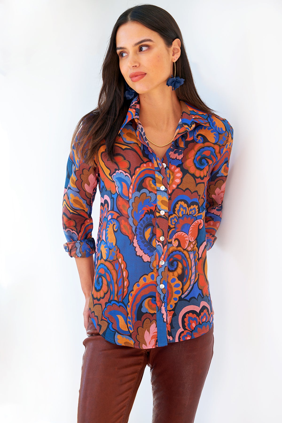 Mini Monica Shirt Paisley