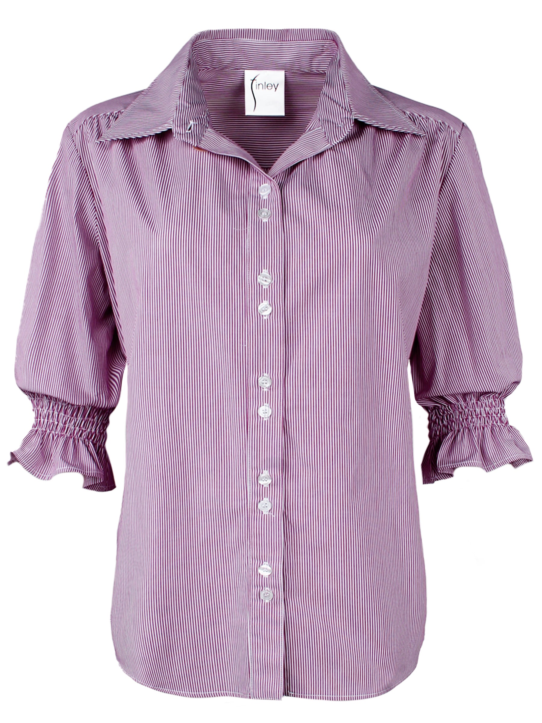 GAMEDAY! Sirena Shirt Purple & White Stripe