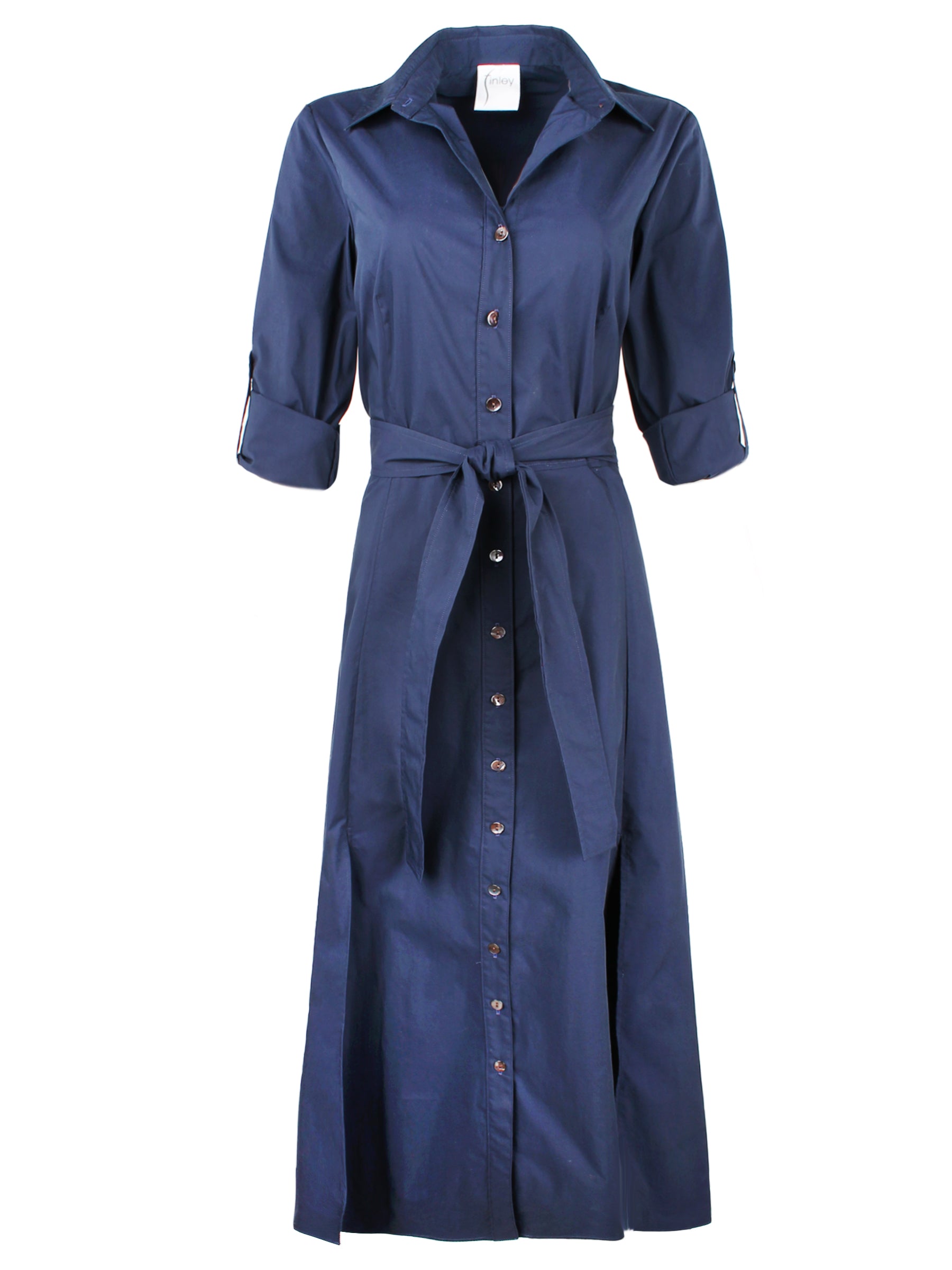 Buy Finley Alex Shirt Dress Solid Blue