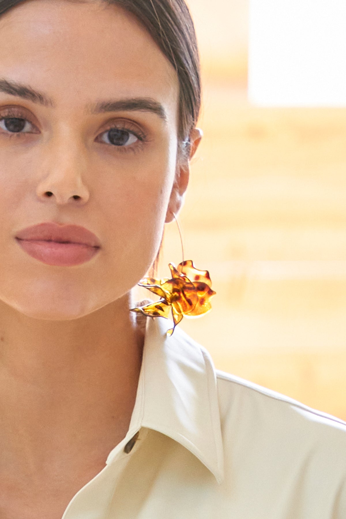 AC Air Bloom Drop Earrings Tortoise