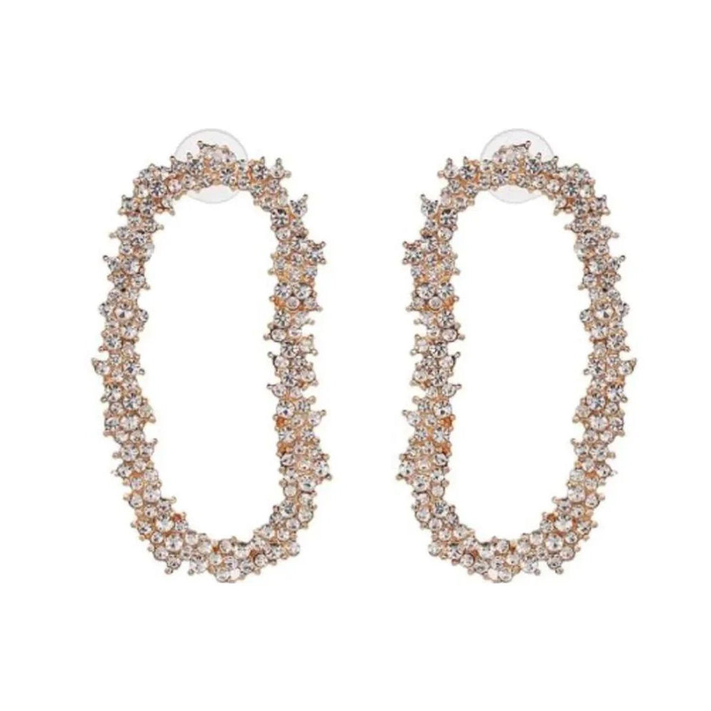 Clear Crystal Garland Drop Earrings