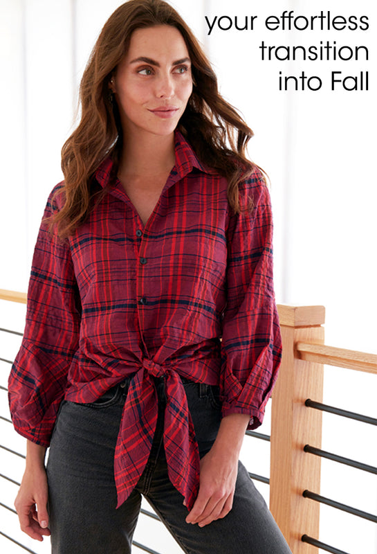 Huf Womens Crop Flannel Shirt - Black