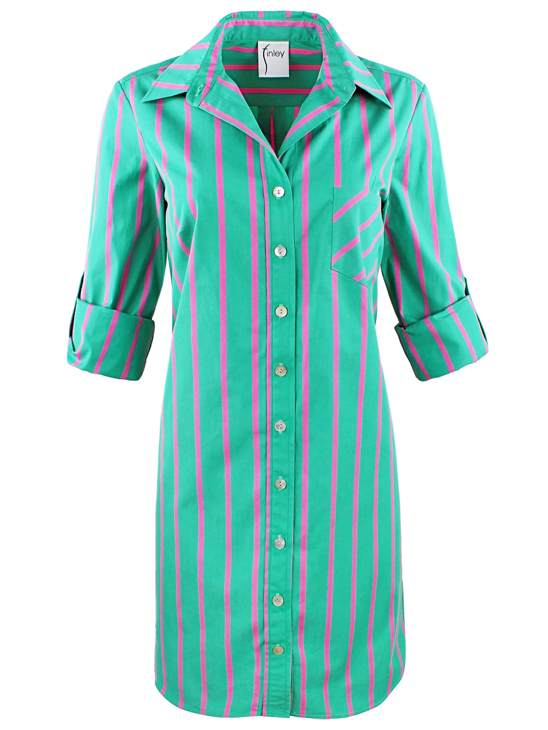 Alex Shirt Dress Palm Beach Stripe