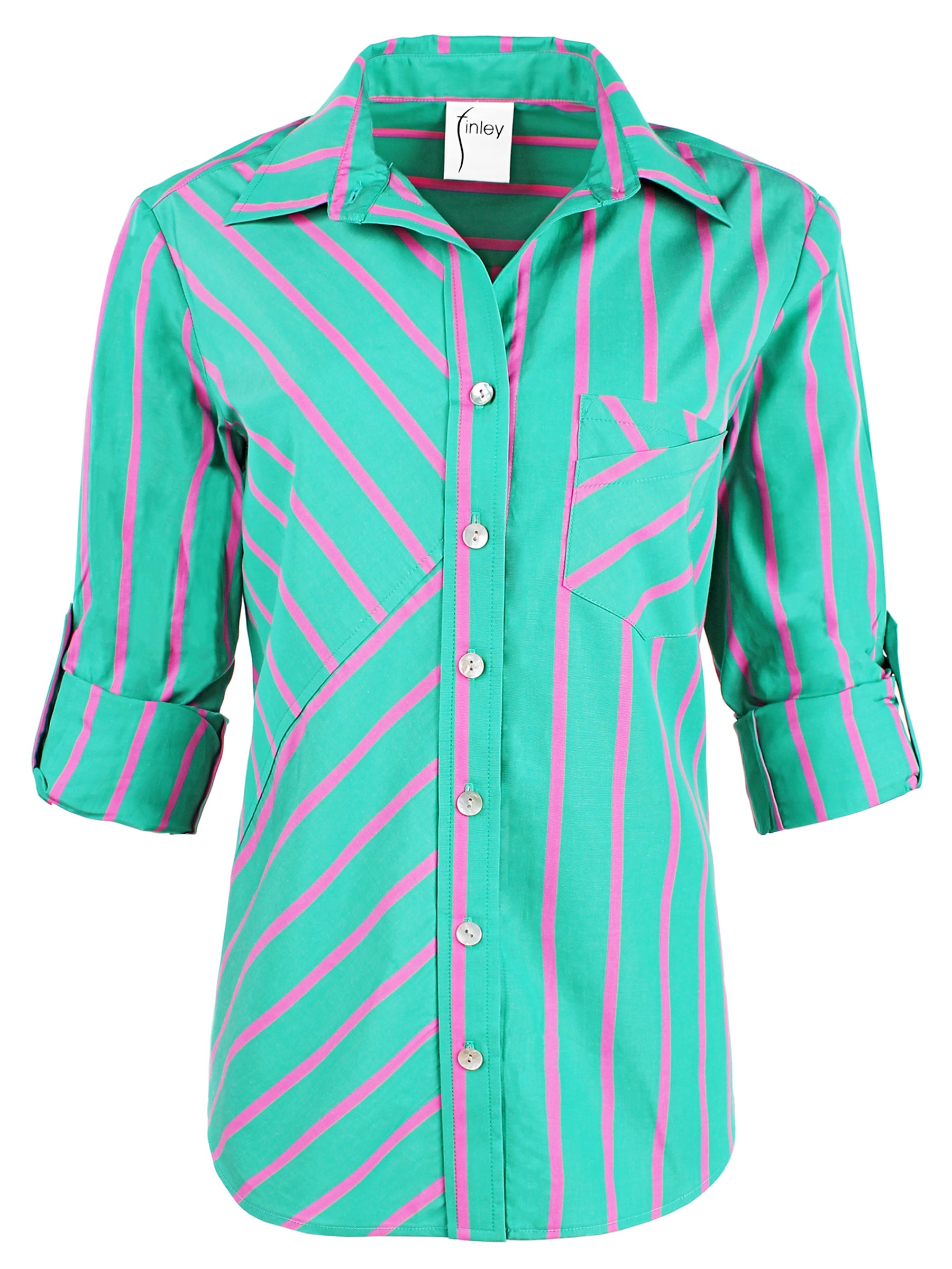 Teigan Shirt Palm Beach Stripe