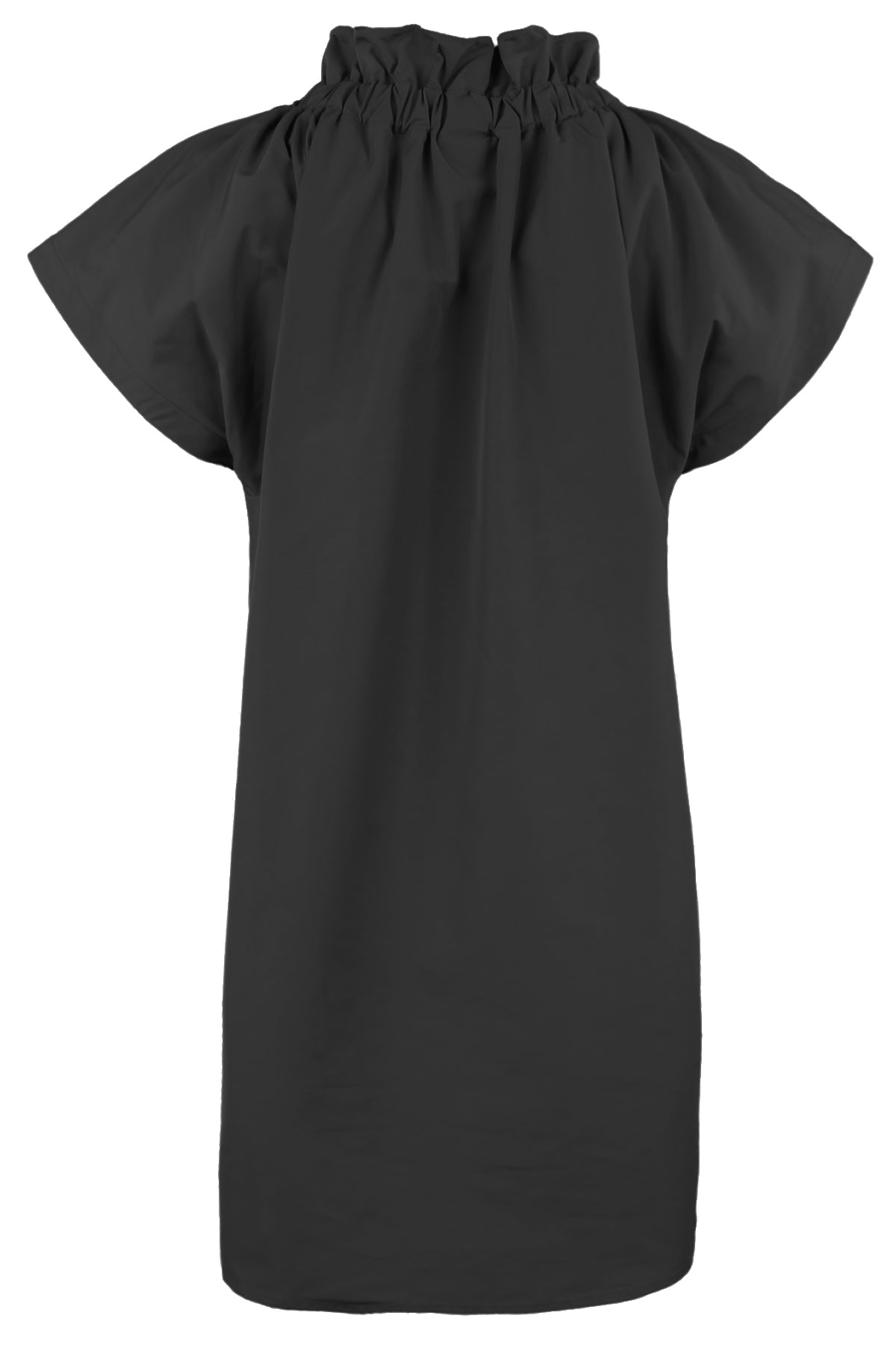 Jenny Shirt Dress Black Taffeta