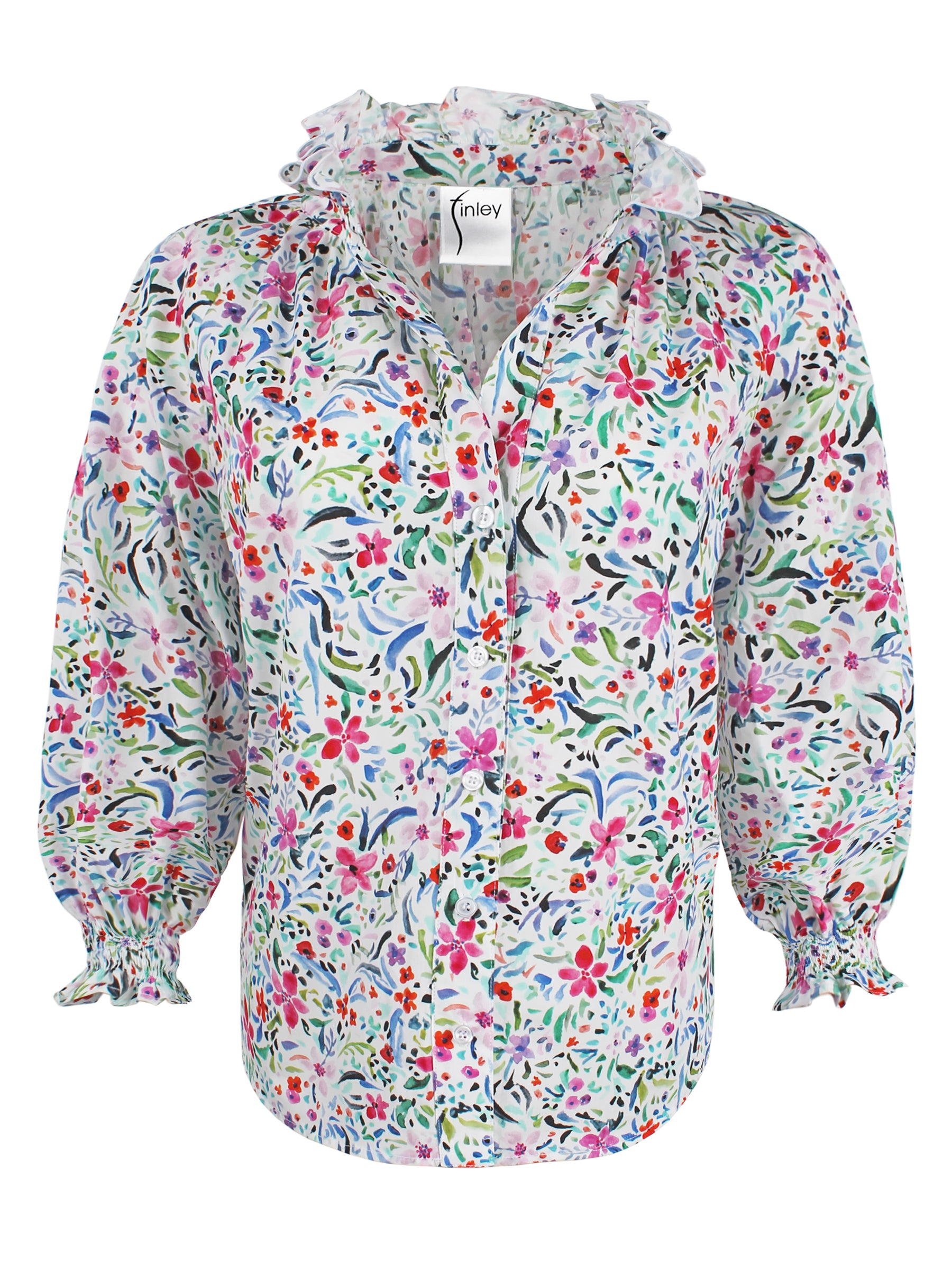 Fiona Shirt Whimsy Floral Print