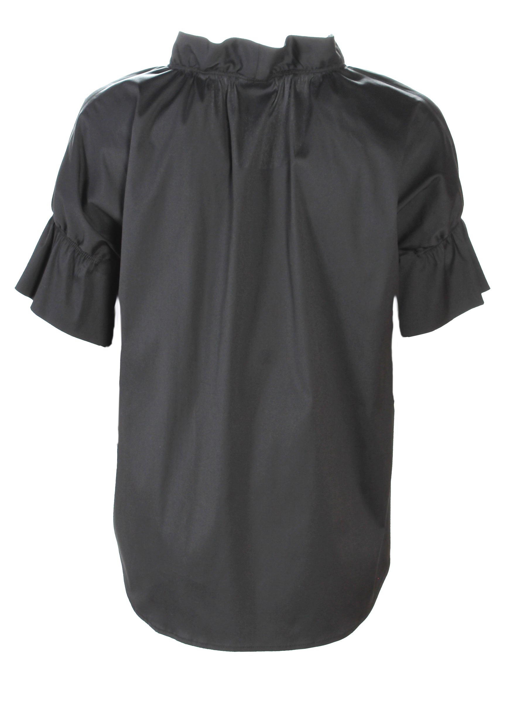 FINLEY good Black Stretch Cotton Poplin Shirt