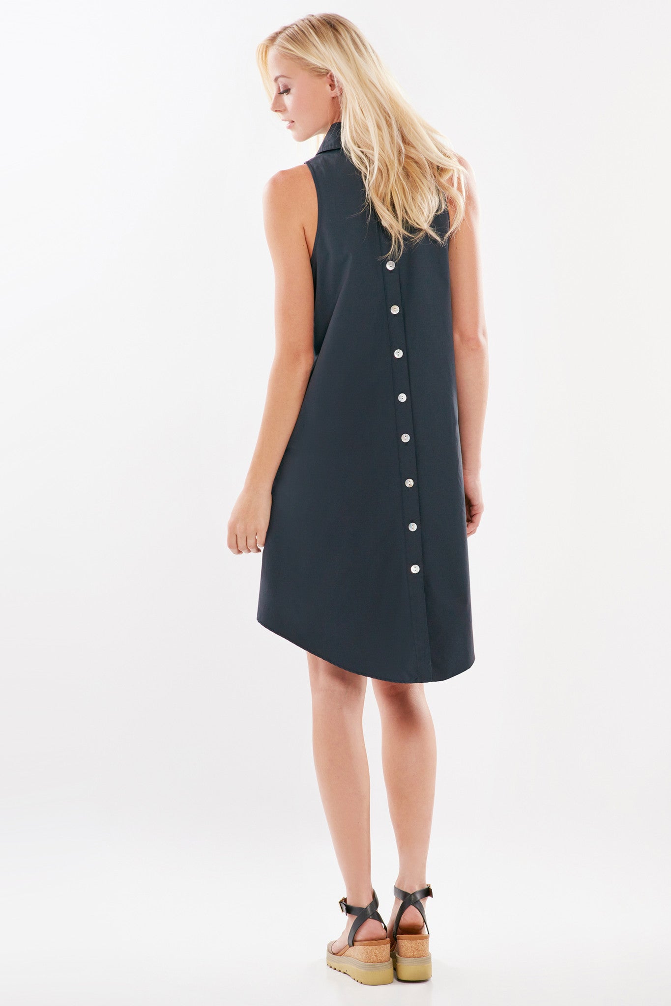 Button down swing dress on sale